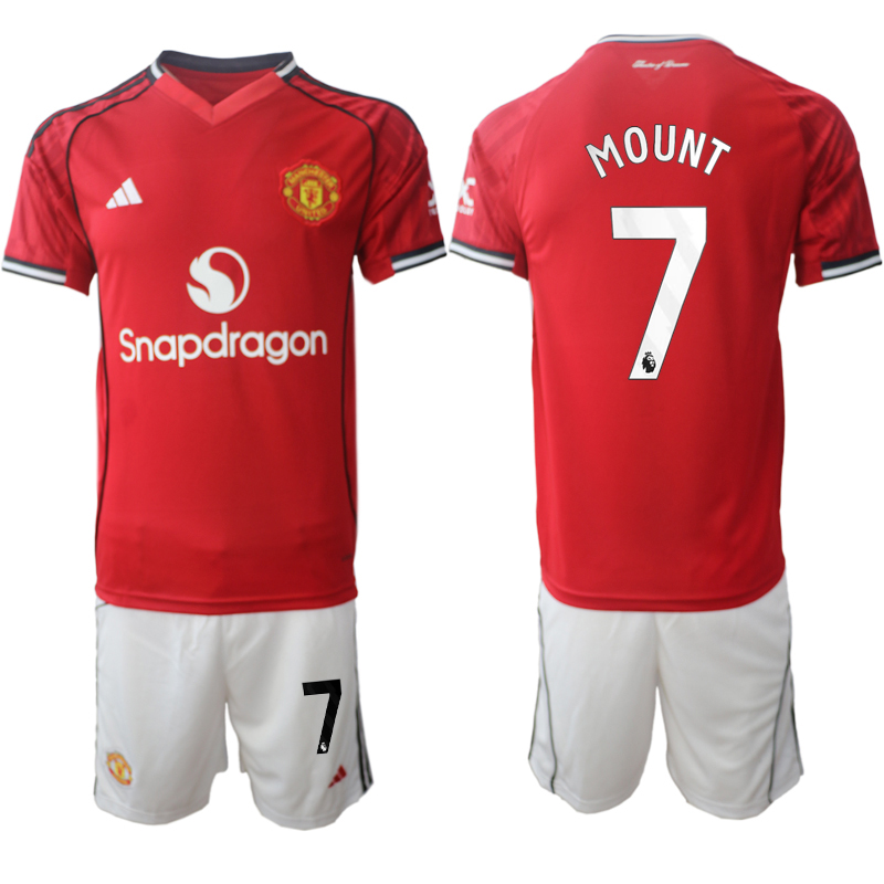 Men 2025-2026 Club Manchester United home Red #7 Soccer Jersey1->manchester united jersey->Soccer Club Jersey